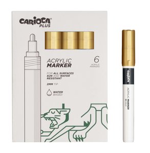 ROTUL.ACRILICO CARIOCA PLUS CAJA 6 ORO
