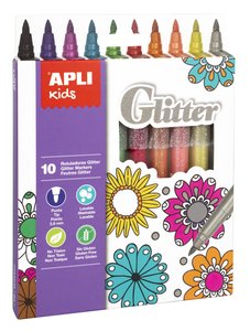 ROTUL.APLI GLITTER ESTUCHE 10