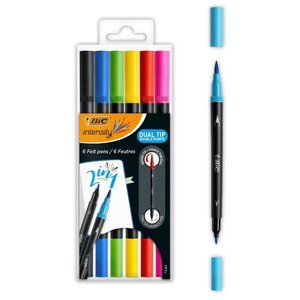 ROTULADOR BIC DUAL BRUSH C/6