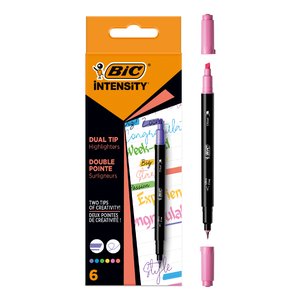 ROTULADOR BIC INTENSITY HIGHLIGHTER B/6