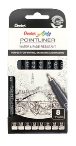 ROTUL.PENTEL CALIBRADO POINTLINER P/8