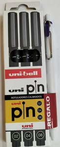 ROTUL.UNI PIN CALIBRADO BOLSAS 3
