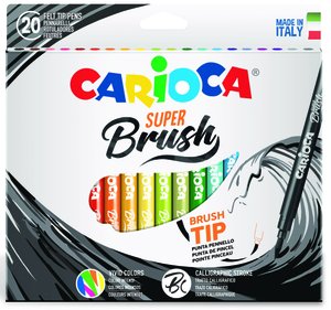 ROTUL.CARIOCA SUPER BRUSH CAJA 20