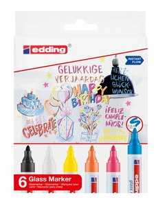 ROTUL.EDDING 95 PARA CRISTAL  P/6
