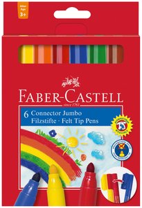 ROTUL.FABER CONNECTOR PENS JUMBO C/6