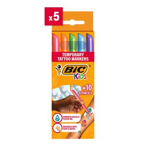ROTUL.BIC KIDS TEMP.TATTO CAJA 5