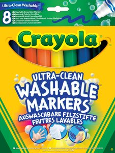 ROTUL.CRAYOLA LAVABLE GRUESO CAJA  8
