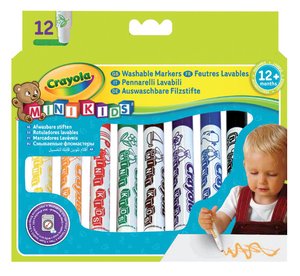 ROTUL.CRAYOLA LAVABLE MINI KIDS CAJA 12