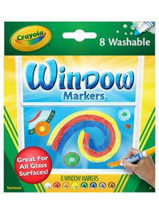 ROTUL.CRAYOLA LAVABLE VENTANA CAJA 8