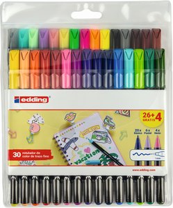 ROTUL.EDDING 1200 NEON/PAST. PACK 26+4