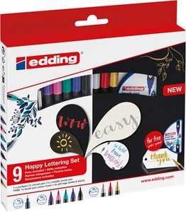 ROTUL.EDDING 1340 BRUSHPEN HAPPY 9+2S