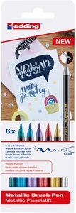ROTUL.EDDING 1340 BRUSHPEN METAL P/6