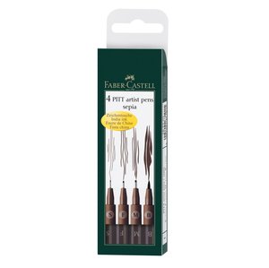 ROTUL.FABER PITT SEPIA ESTUCHE DE 4