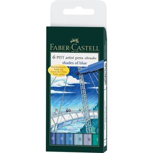ROTULADOR FABER CASTELL PITT PEN B/6