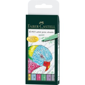 ROTULADOR FABER CASTELL PITT PEN B/6