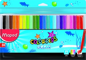 ROTUL.MAPED COLOR´PEPS OCEAN ESTUCHE 24