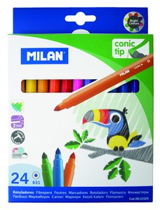 ROTUL.MILAN PUNTA CONICA ESTUCHE 24