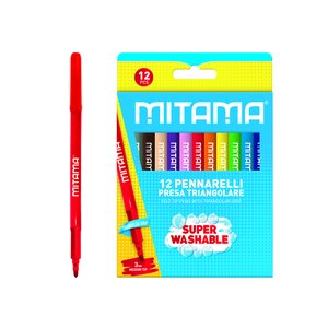 ROTULADOR MITAMA TRIANGULAR CAJA 12