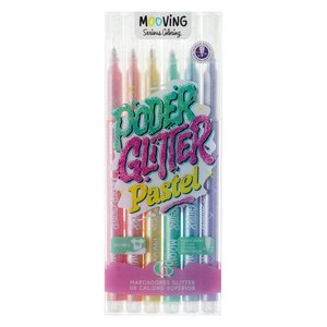 ROTUL.MOOVING COLORES GLITTER PAST. EST.
