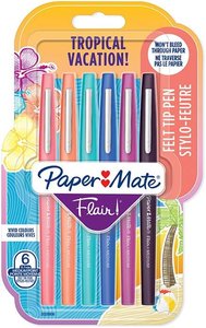 ROTUL.PAPER MATE TROP.VACAC. SURT.B/6