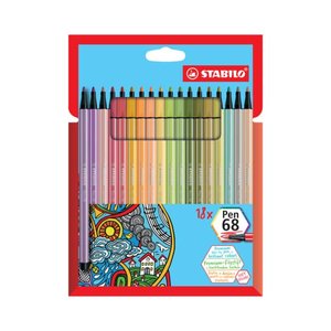 ROTUL.STABILO PEN 68 CAJA CARTON de 18