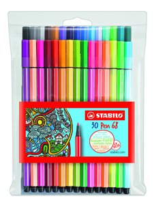 ROTUL.STABILO PEN 68 CAJA PLASTICO de 30
