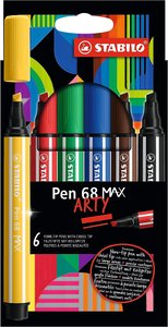 ROTUL.STABILO PEN 68 MAX ARTY LINE C/6