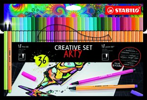 ROTUL.STABILO PEN 68&POINT 88 ARTY E/36
