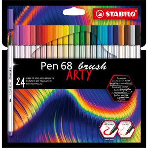 ROTUL.STABILO PEN BRUSH ARTY LINE  C/24