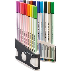 ROTUL.STABILO PEN BRUSH ARTY LINE  C/20
