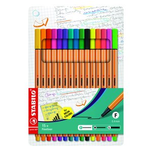 ROTUL.STABILO POINT 88 NEON ESTUCHE 15