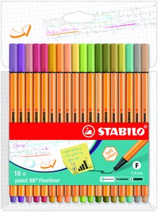ROTUL.STABILO POINT 88 ESTUCHE 18