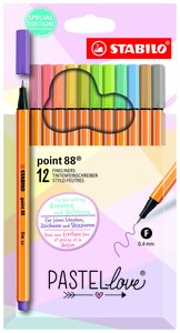 ROTUL.STABILO POINT 88 PASTEL LOVE e.12