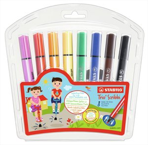 ROTUL.STABILO TRIO SCRIBBI 12 EST/ 8