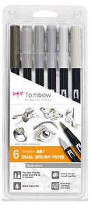 ROTULADOR TOMBOW DOBLE PUNTA PINC. EST 6