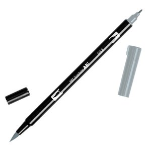 ROTULADOR TOMBOW DOBLE PUNTA PINC. GRIS