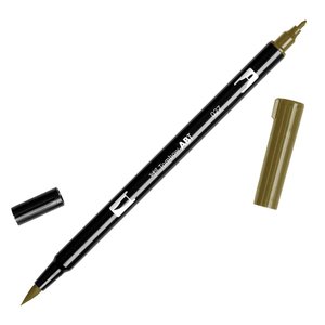 ROTULADOR TOMBOW DOBLE PUNTA PINC. OCRE