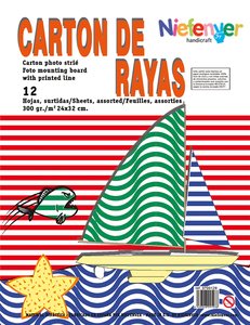 SCRAP.CART. IMPRESA 24x32 RAYAS