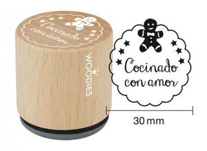 SELLO COLOP WOODIES COCINA AMOR 2