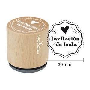 SELLO COLOP WOODIES INVITACION BODA 1