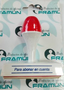 SELLO MANUAL  PARA ABONAR EN CUENTA 
