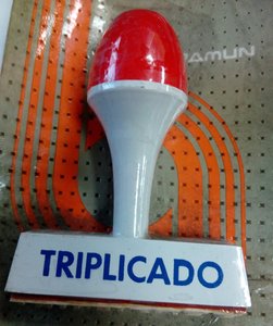 SELLO MANUAL  TRIPLICADO 