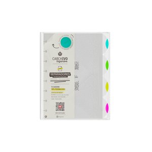 SEPARADORES CARCHIVO INGENIOX NEON PP A5
