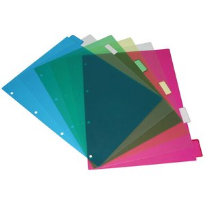 SEPARADORES GRAFOPLAS PVC TRP. A4 6 ps.