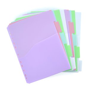 SEPARADORES OFFICE BOX PP BLUSH A4 10 ps