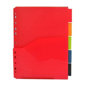 SEPARADORES OFFICE BOX PP OPACO A4 5 ps.