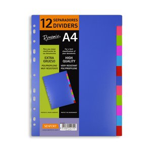 SEPARADORES SENFORT PP A4 12ps.