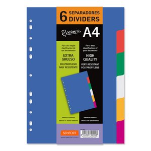 SEPARADORES SENFORT PP A4 6ps.