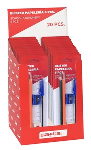 SET PAPELERIA SAFTA 6 PIEZAS EXP.20