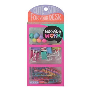 SET PAPELERIA MOOVING KIT 3 EN 1 PINK